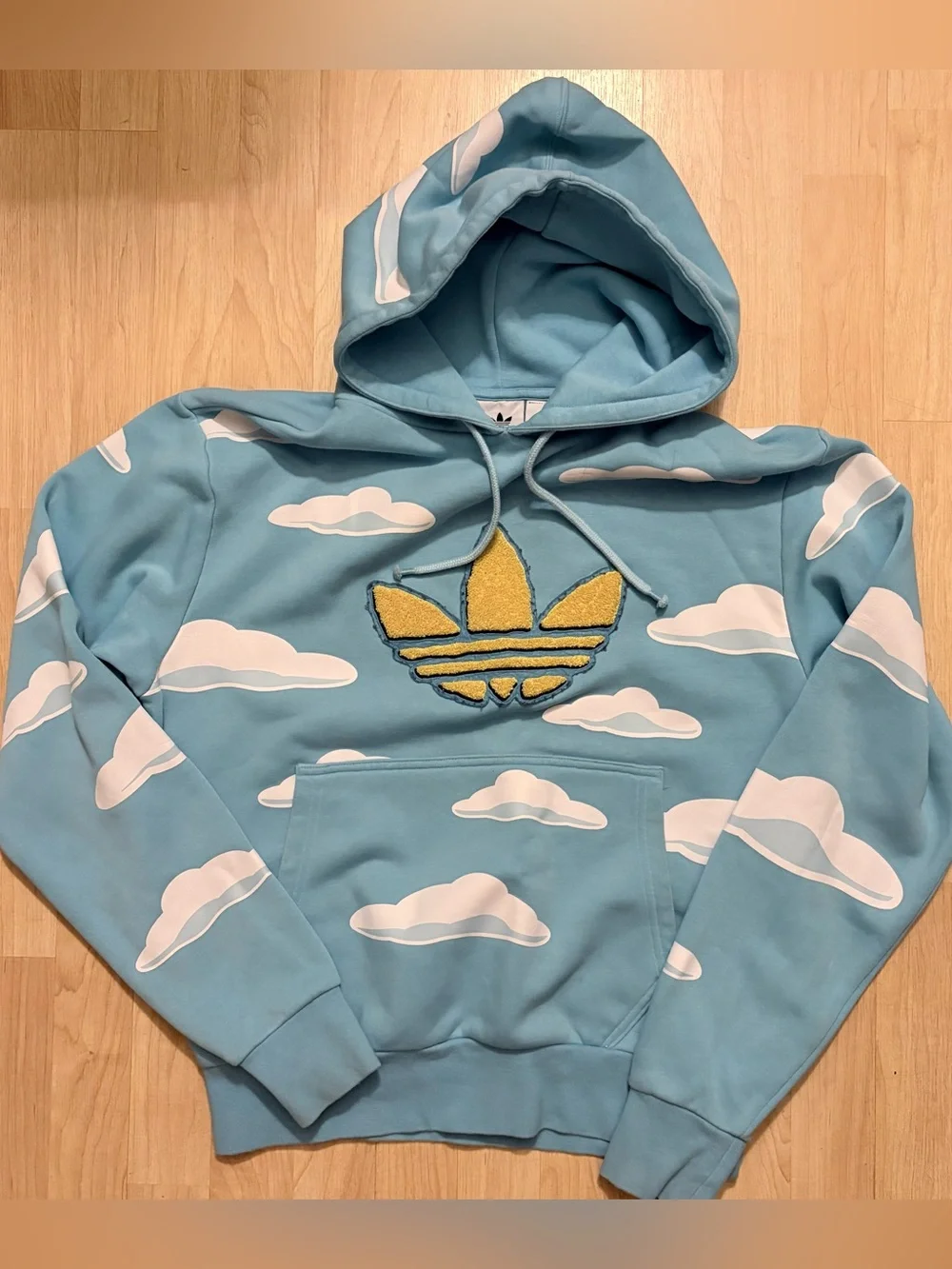 Adidas x The Simpsons Cloud AOP Fleece Limited Edition Sweatshirt Hoodie Trefoil